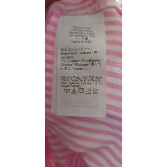 NWT J.CREW Women's Collared Puff‎ Sleeve tie-waist shirt dress Pink White Size 0 - Picture 5 of 5